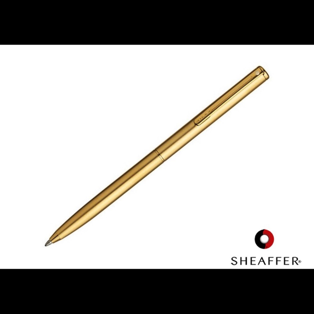 Brushed 22k Gold Trim Ballpoint Pen